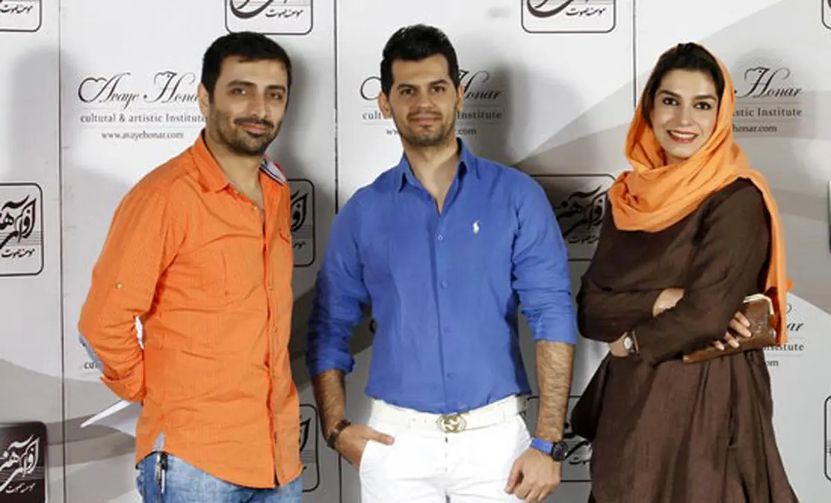 امین زندگانی و همسرش الیکا عبدالرزاقی در کنسرت شهاب رمضان