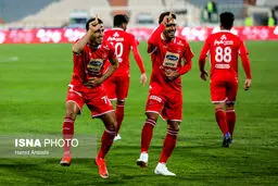 عکس: خوشحالی عجیب بعد از گل بازیکنان پرسپولیس