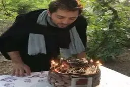 تصویری از جشن تولد ٣٩سالگي بهرام رادان