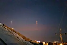 نور عجیب در آسمان شوشتر، مسجد سلیمان، گتوند و لالی + عکس