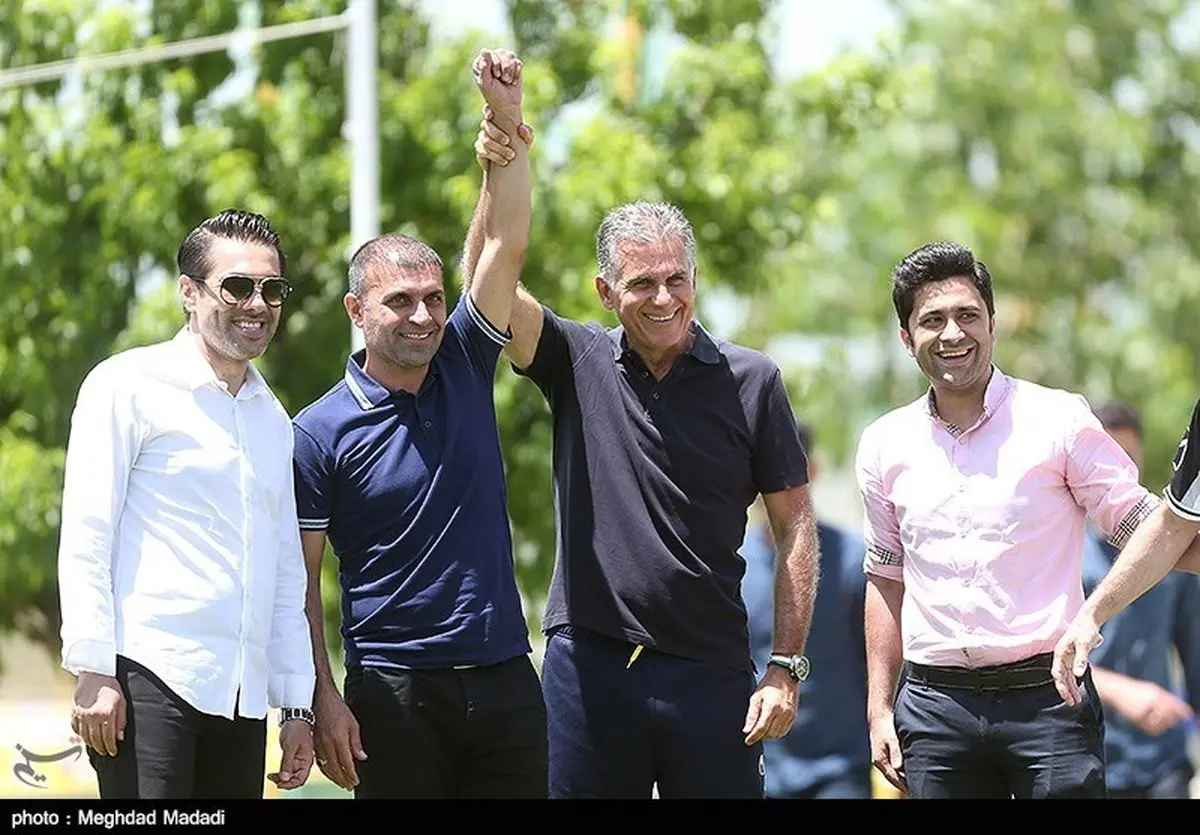 ویسی و کی روش در یک قاب/ عکس