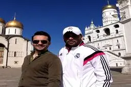 عکس یادگاری سلوکی و علیخانی با کاخ کرملین