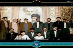 محسن رضایی، شمخانی، قالیباف، دهقان و ... در کنار آیت الله واعظ طبسی/ عکس