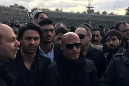 اسطوره‌های آبی در مراسم تشییع پدرِ استقلال/ «فرهاد» هم آمد + تصاویر