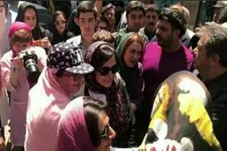 حضور باران کوثری در انتخابات / عکس