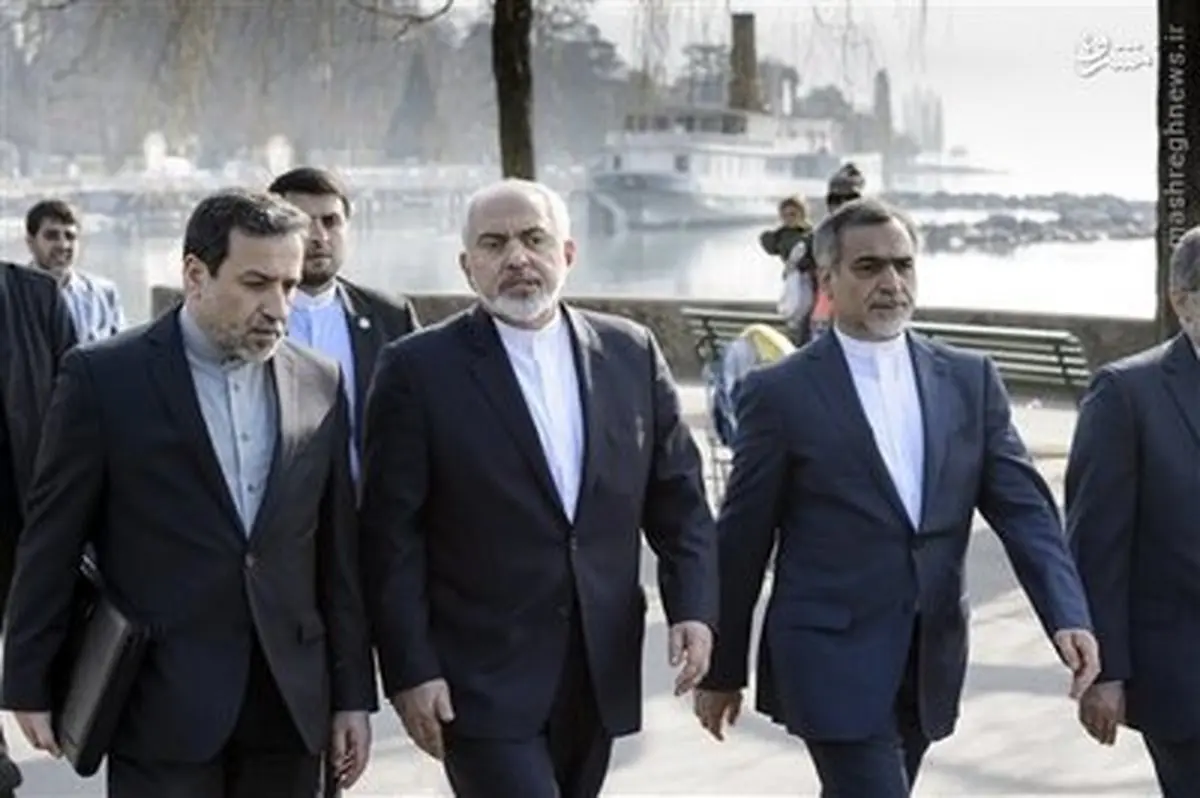 پیاده روی ظریف و برادر روحانی در لوزان سوئیس/ تصاویر