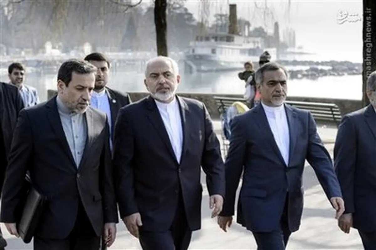 پیاده روی ظریف و برادر روحانی در لوزان سوئیس/ تصاویر