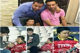 وقتی گزارشگر 90 مچ عمران زاده را گرفت + عکس