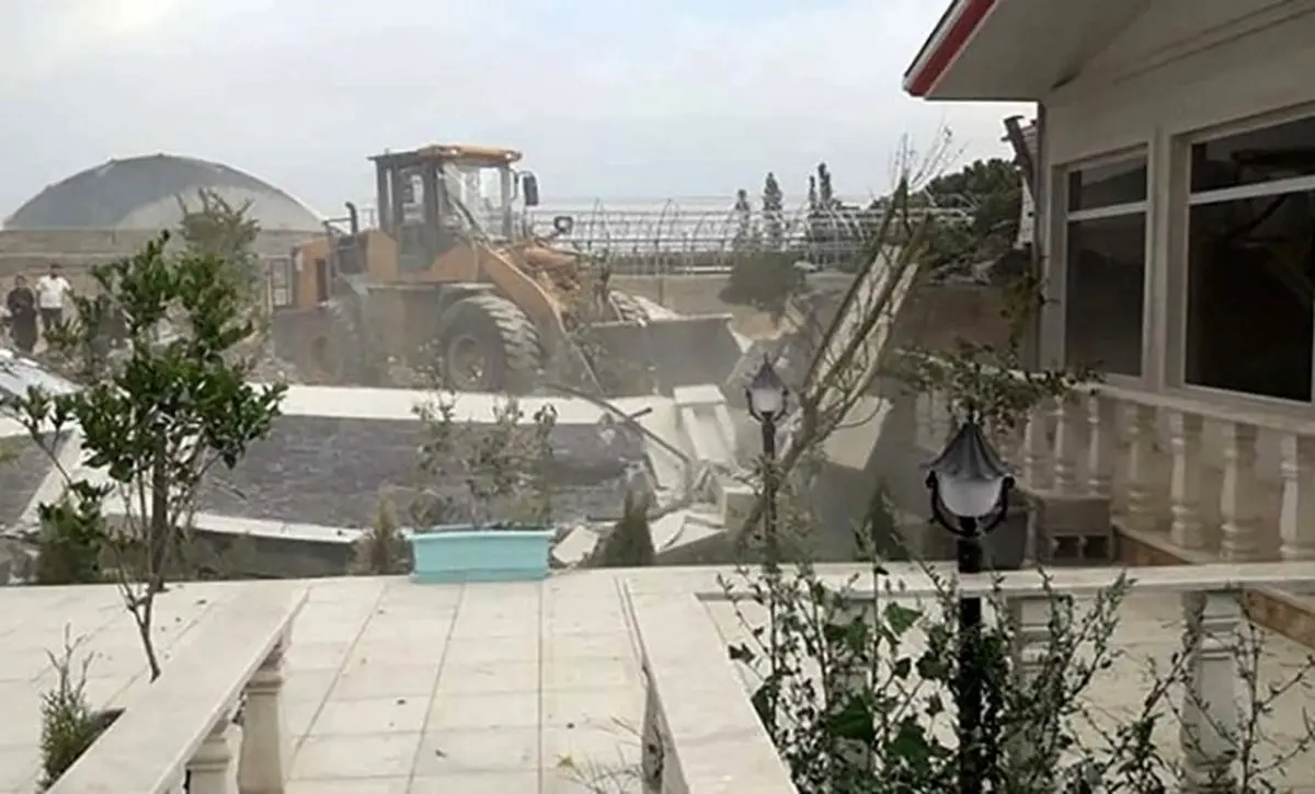 ویلای لاکچری یکی از شهرداران شهریار با خاک یکسان شد! + عکس