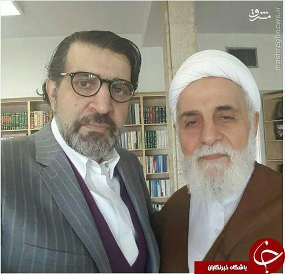 سلفی صادق خرازی و ناطق نوری/ عکس