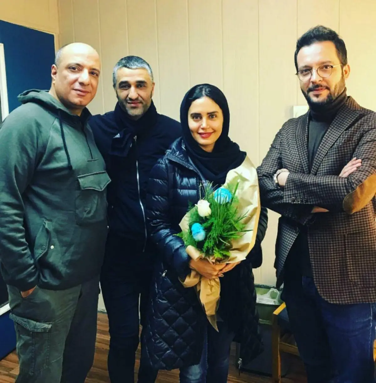 عکس یادگاری الناز شاکردوست با یک پرسپولیسی
