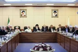 تصویری از جلسه امروز مجمع تشخیص مصلحت نظام بدون احمدی‌نژاد