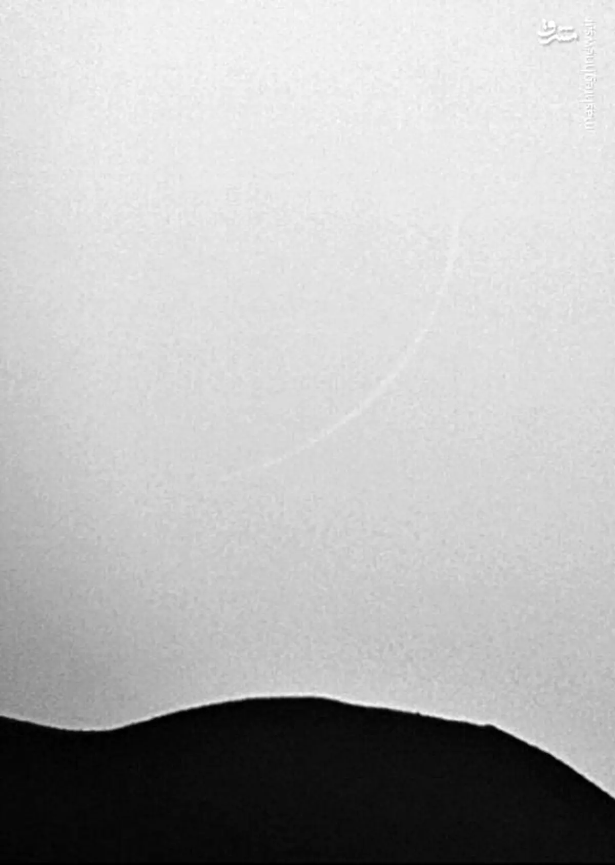 تصویری از هلال ماه رمضان از نمای برج میلاد تهران