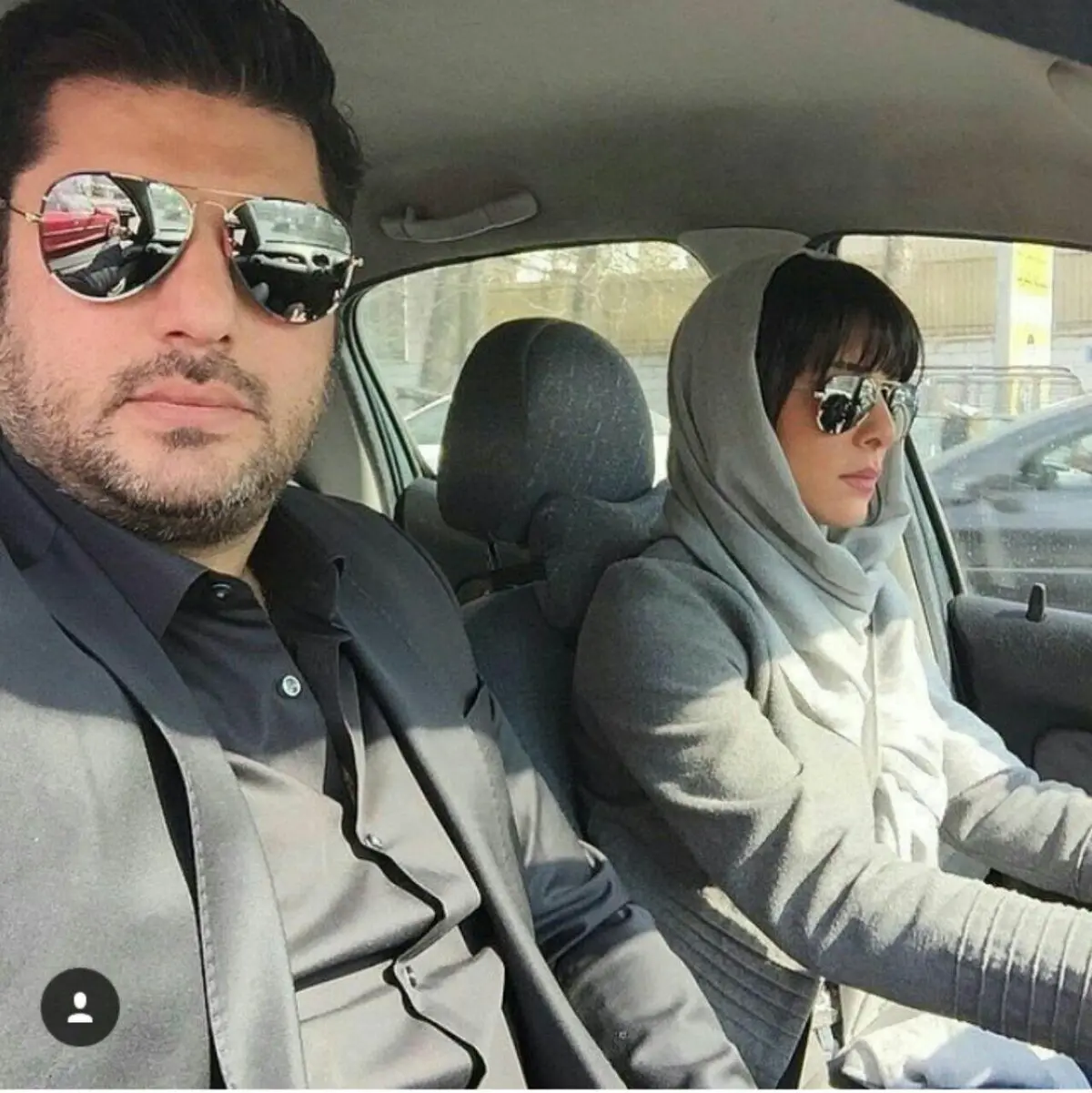 سلفی جدیدسام درخشانی وهمسرش