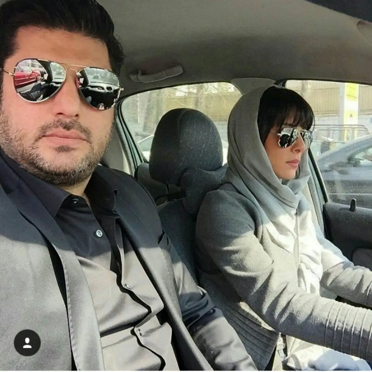 سلفی جدیدسام درخشانی وهمسرش