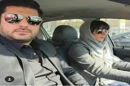 سلفی جدیدسام درخشانی وهمسرش