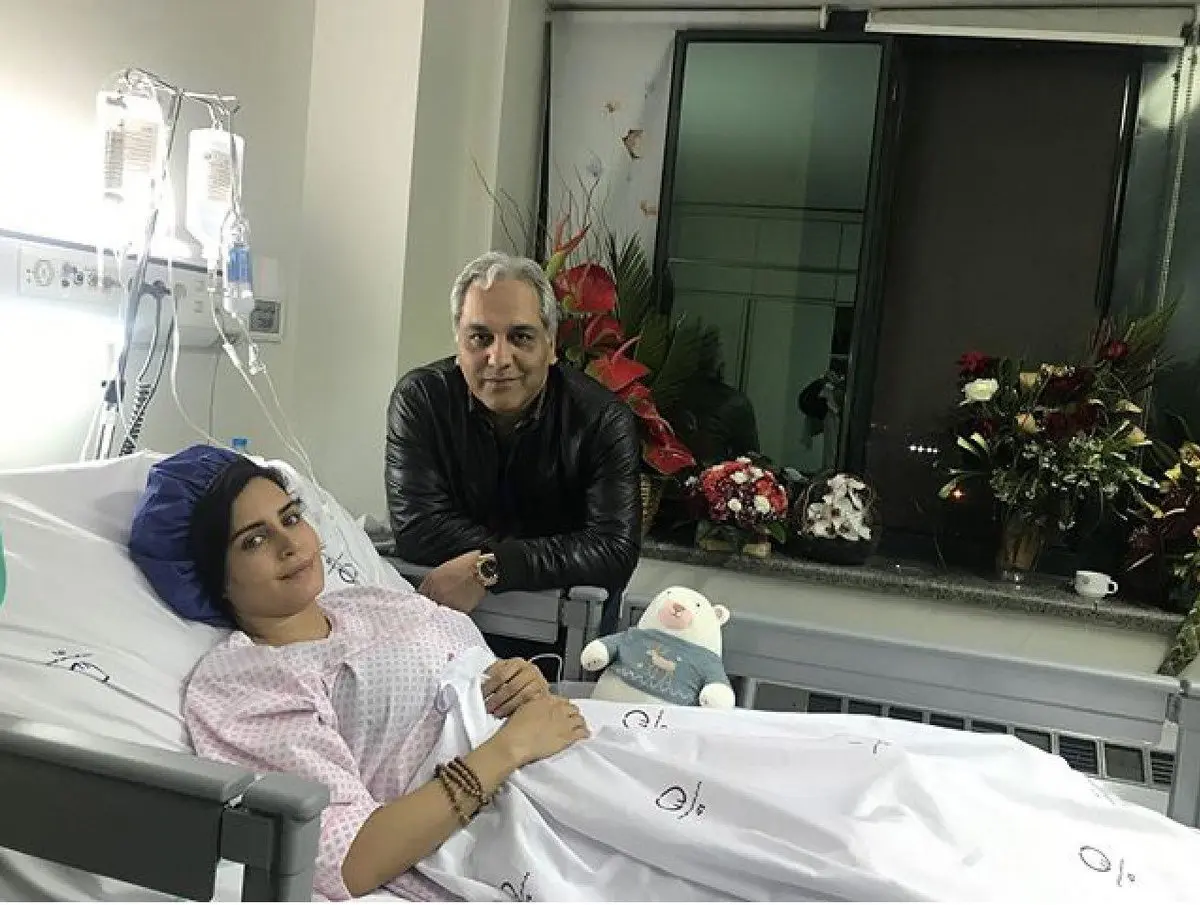 عيادت مهران مديرى از الناز شاكردوست در بيمارستان/عکس