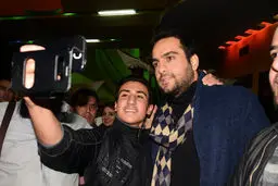 سلفی با پسر حاج آقا شهیدی/ عکس