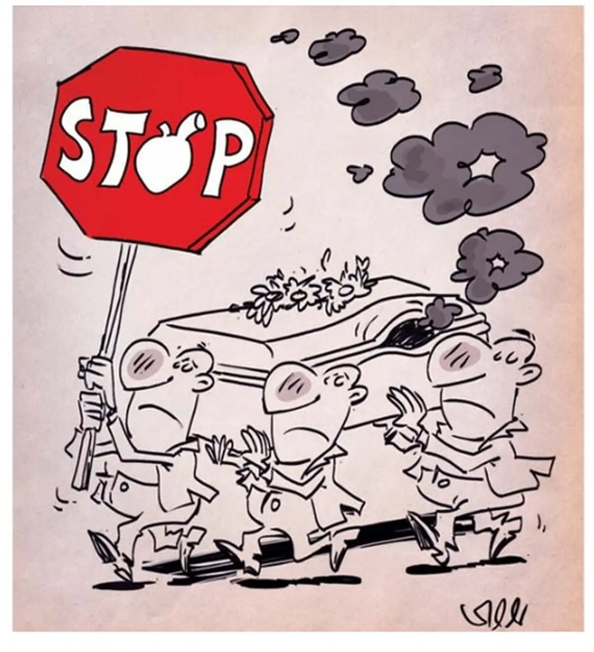 کاریکاتور/ علت اصلی مرگ در تهران!