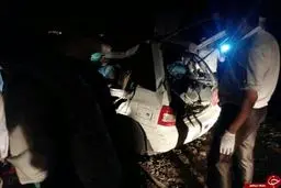 7 کشته در برخورد پراید و تریلی با شتر/ تصاویر