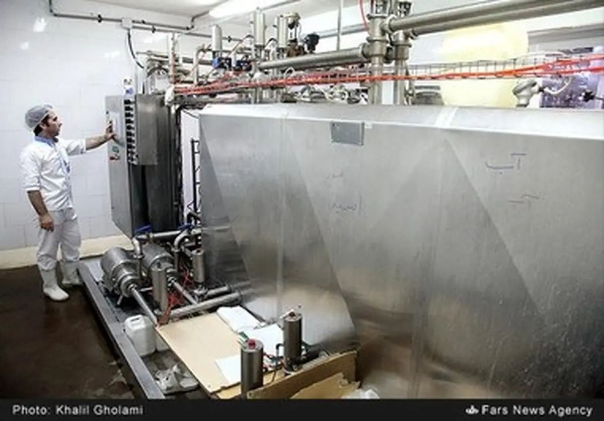 تصاویری از کارخانه تولید محصولات لبنی