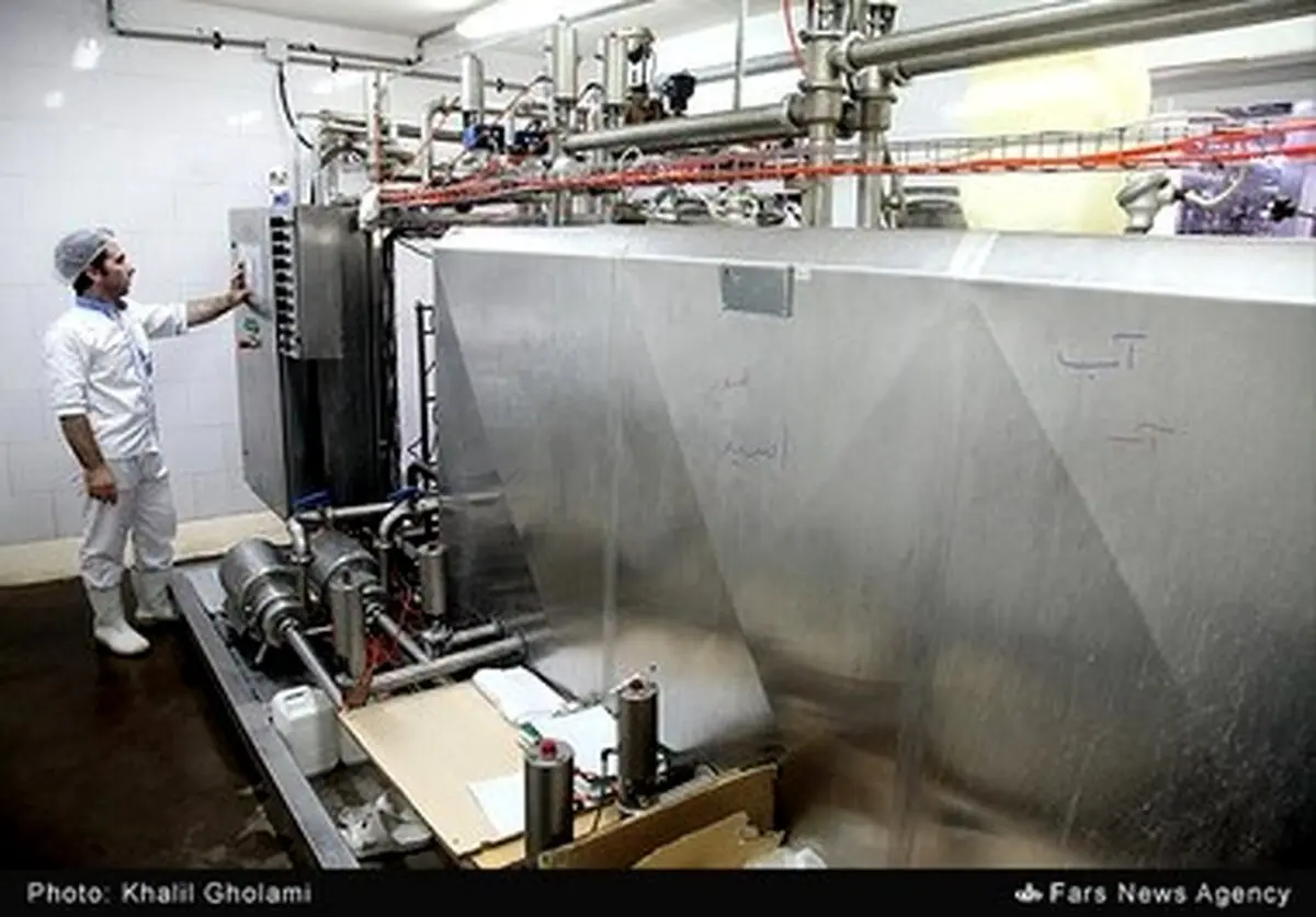 تصاویری از کارخانه تولید محصولات لبنی