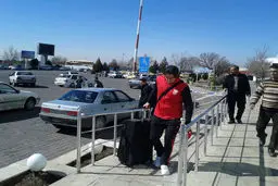 آندو در راه ازبکستان /عکس