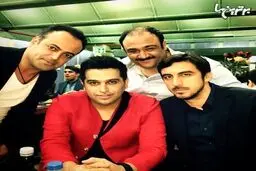 مهدی رحمتی و مهران غفوریان در کنسرت حمید عسکری/عکس