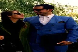 مهناز افشار و همسرش/ عکس