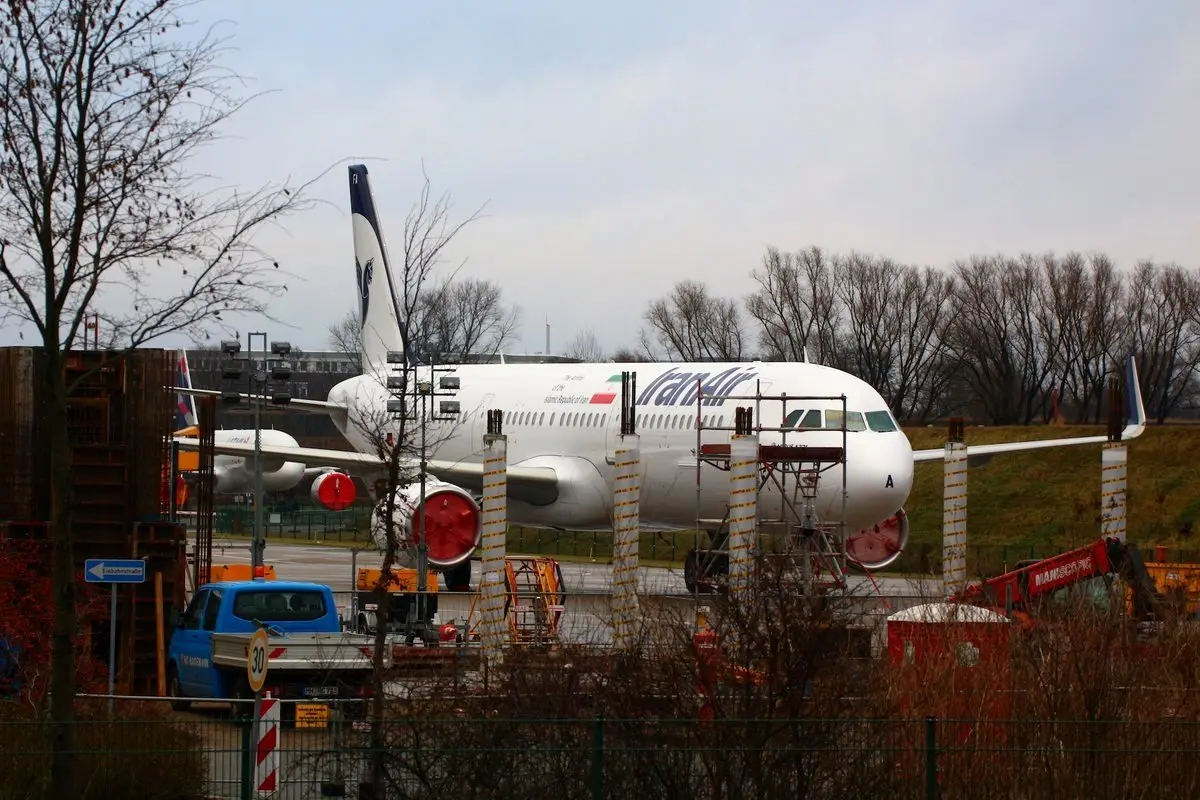 نخستین تصاویر لو رفته از هواپیمای ایرباس که به زودی تحویل ایران می‌شود