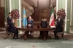 امضای ۹ یادداشت تفاهم و سند همکاری بین ایران و قزاقستان