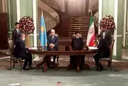 امضای ۹ یادداشت تفاهم و سند همکاری بین ایران و قزاقستان