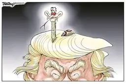 رقابت متفاوت کروز و ترامپ /کاریکاتور