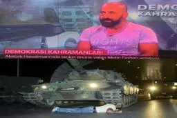 مردی‌که‌شب‌کودتاجلوی‌تانک‌خوابید!/ عکس