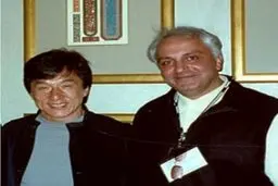 علی معلم در کنار جکی چان/ عکس