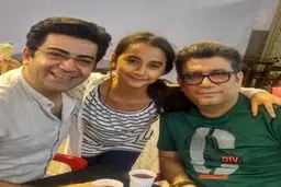 فرزاد حسنی، رضا رشيدپور و دخترش هلنا در یک قاب