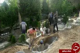 اولین تصویر از مزار عباس کیارستمی