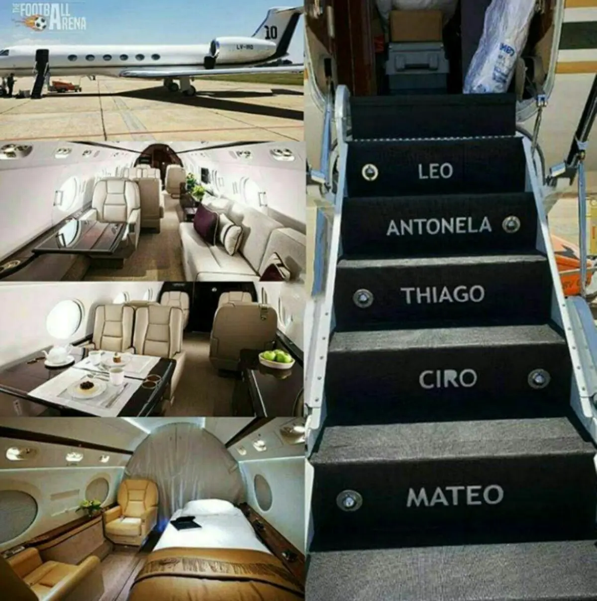 هواپیمای زیبای لیونل مسی / عکس