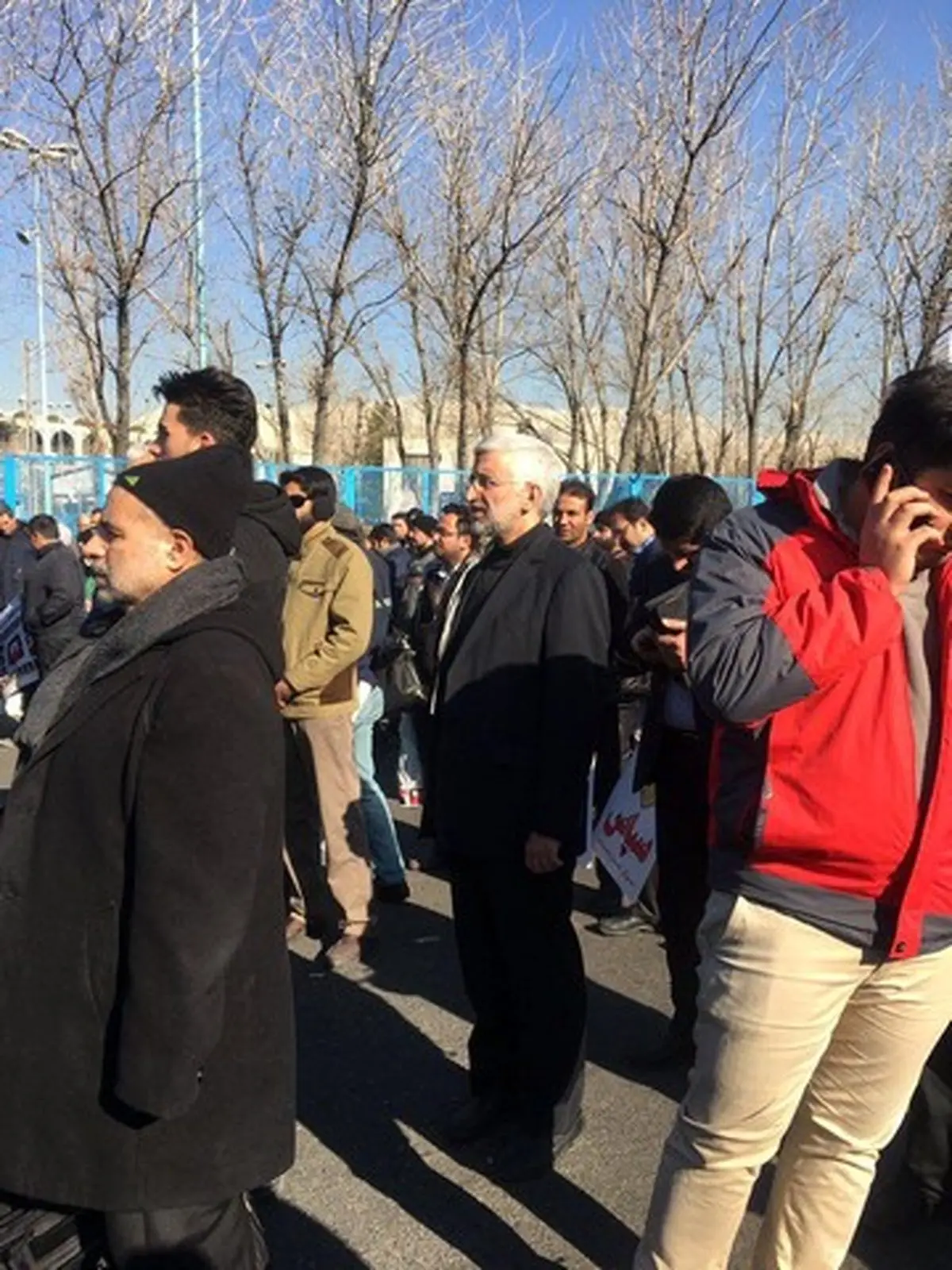 سعید جلیلی در مراسم تشییع شهدای آتش نشان/عکس