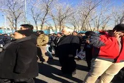 سعید جلیلی در مراسم تشییع شهدای آتش نشان/عکس