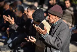 روایت تصویری از اقامه «نماز باران»