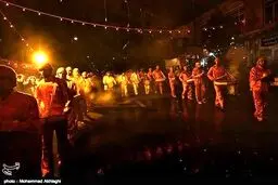 نمایش نمادین ورود کاروان شمر به صحرای کربلا /گزارش تصویری