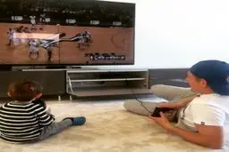 عکسی جالب از ستاره رئال مادرید ،وقتی بسکتبال بازی می کند!