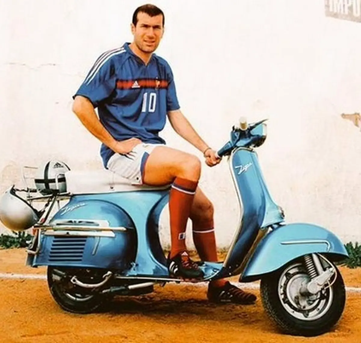 وسپا سواری زیدان/ عکس