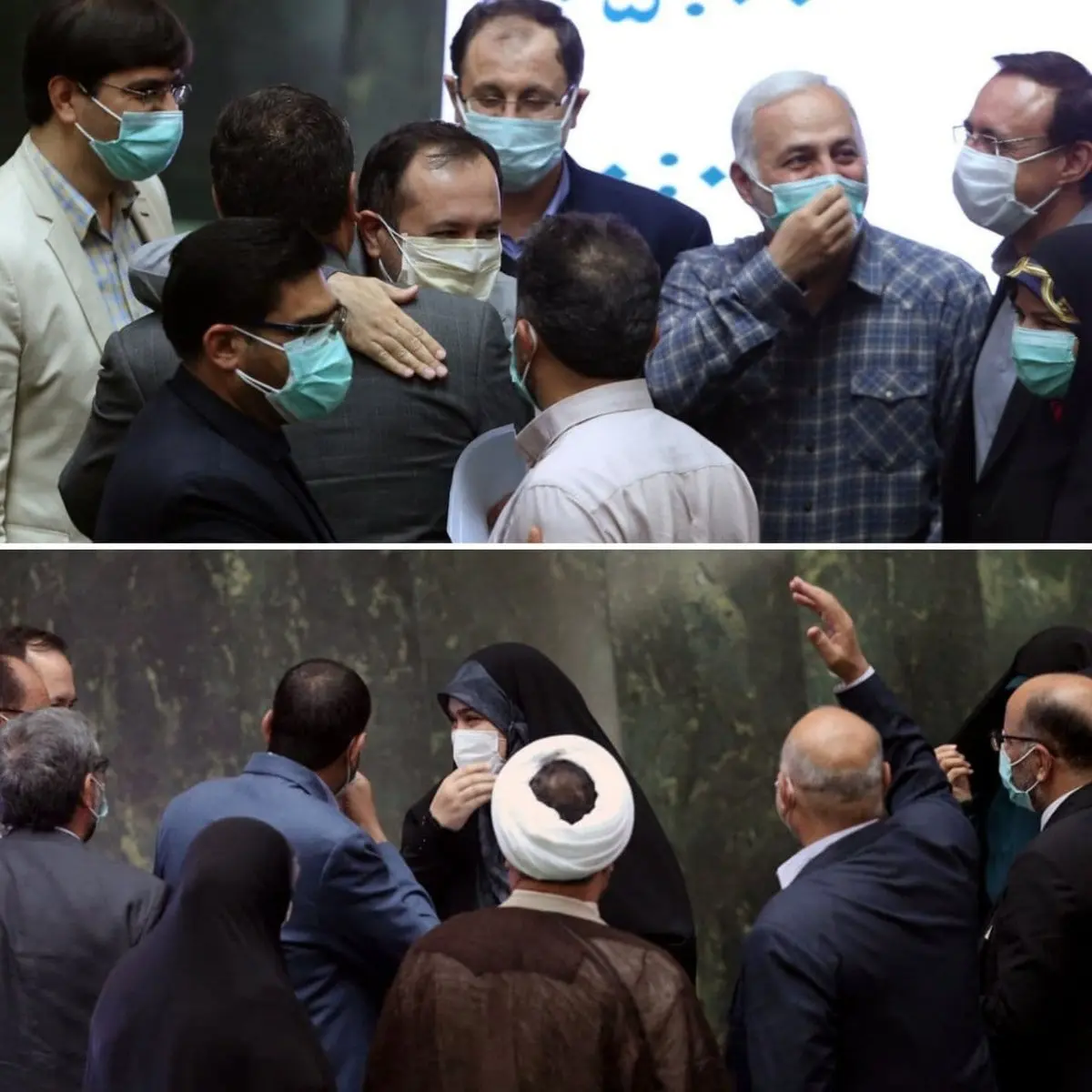 تصویر دیده نشده از صحن مجلس و نمایندگان در جلسه‌ی امروز جنجالی شد