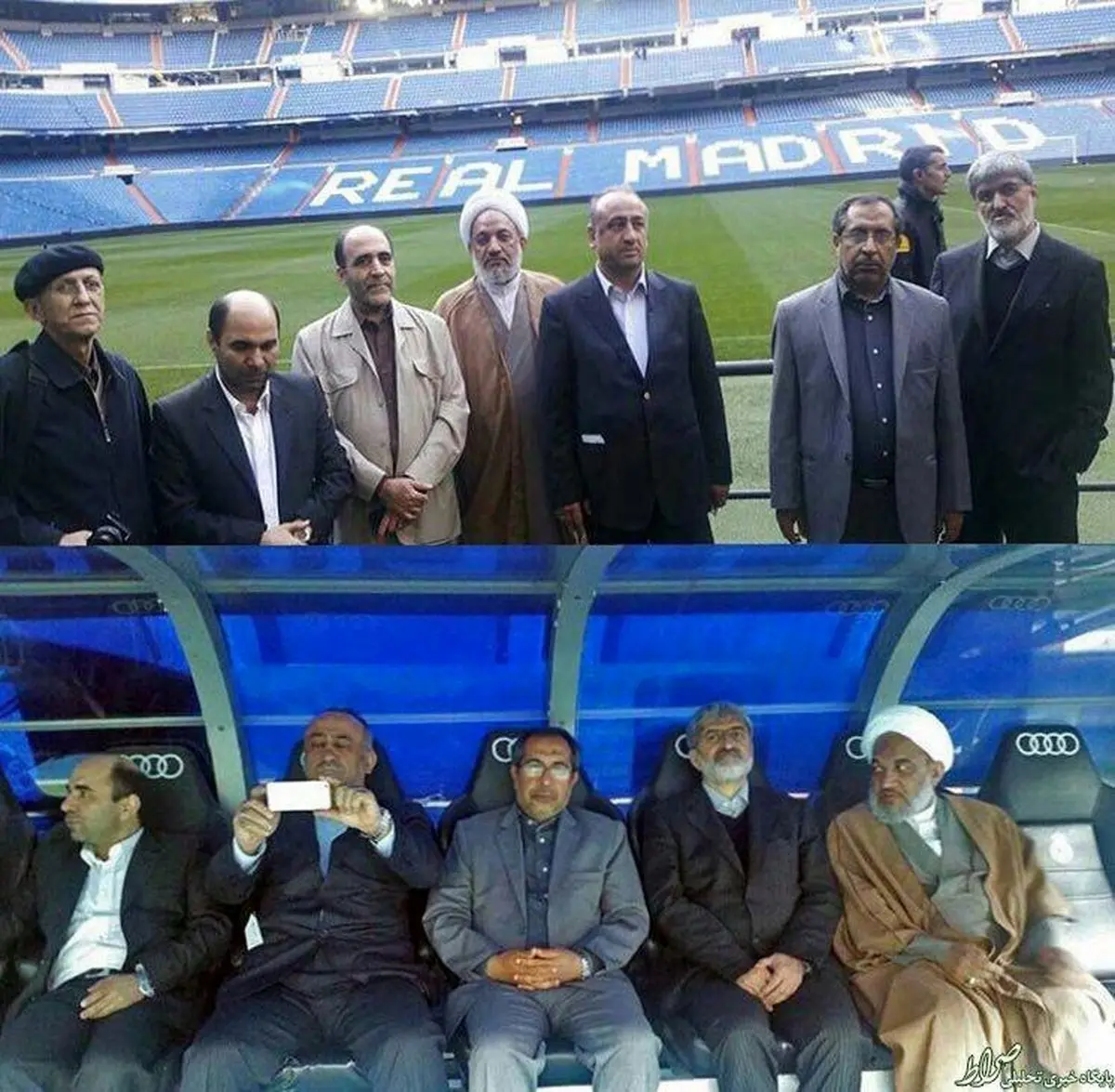 سه نماینده مجلس در ورزشگاه اختصاصی رئال مادرید/ عکس
