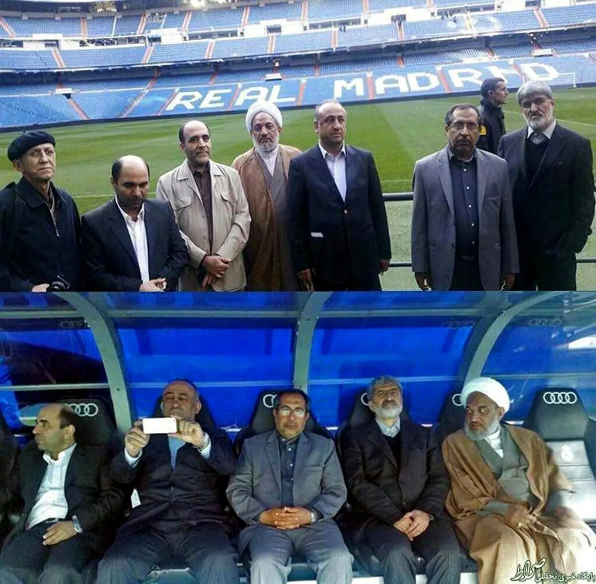 سه نماینده مجلس در ورزشگاه اختصاصی رئال مادرید/ عکس