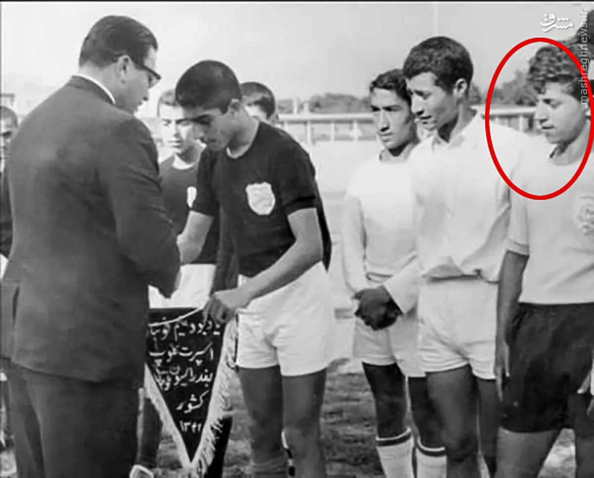 علی پروین در ایام جوانی/ عکس