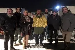 سارا بهرامی و رضا عطاران را در پشت صحنه فیلم جدیدشان + عکس