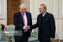 تصاویری از دیدار وزیر خارجه انگلیس با علی لاریجانی